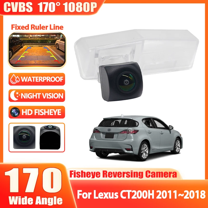 1080P HD CCD Backup Rear View Camera For Lexus CT200H 2011 2012 2013 2014 2015 2016 2017 2018 Night Vision license Plate Camera