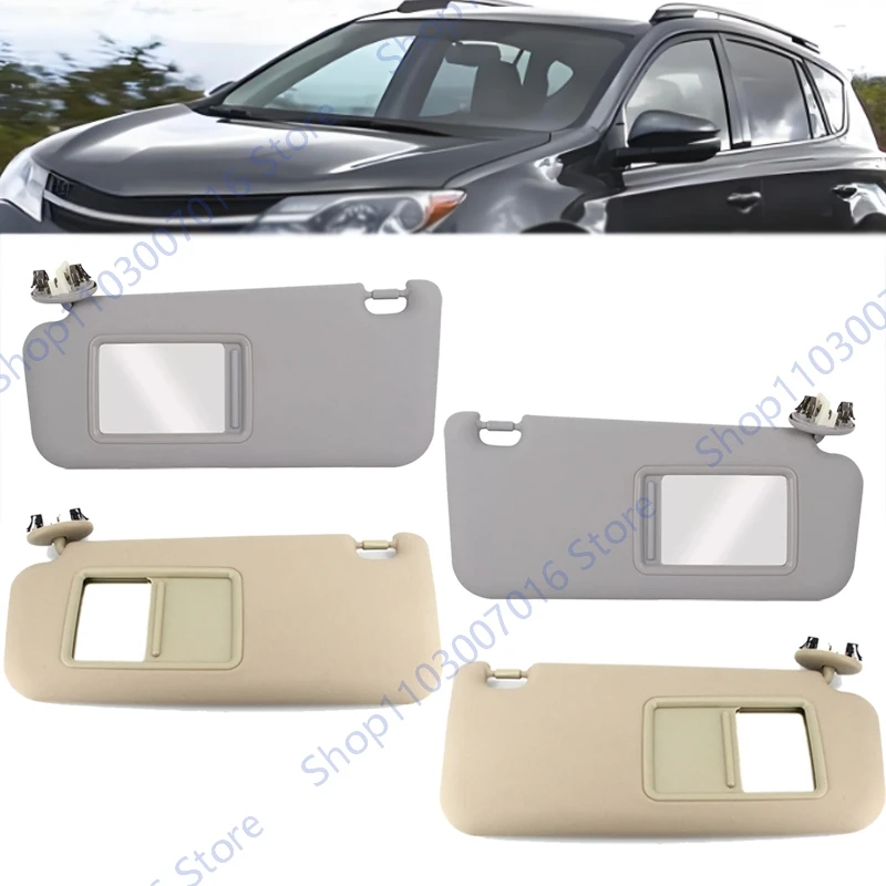 

Sun Visor With Makeup Mirror For Toyota RAV4 2006-2008 2009 2010 2011 2012 2013 74320-42501-B2 Front SunVisor Panel SunShade