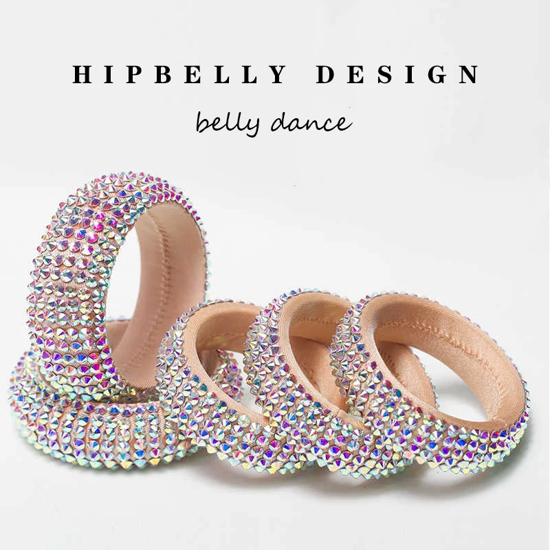 Belly Dance Clothing Accessories All-match Bracelet Handmade Glass Diamond For Adult Women Dance Outfit Dancing Accessories