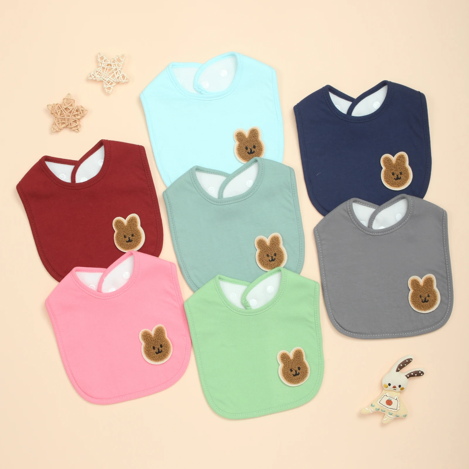 

Ультрамягкие детские нагрудники из 7 штук, впитывающий нагрудник для прорезывания зубов новорожденных, слюнотечения и кормления, многоцветный набор