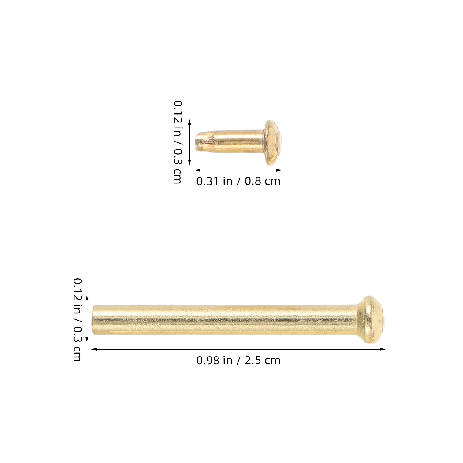 10Set Folding Fan Shaft Rivets High Strength Rivet Nail Nut Replacement Kit Bamboo Paper Silk Fan Repair Accessories