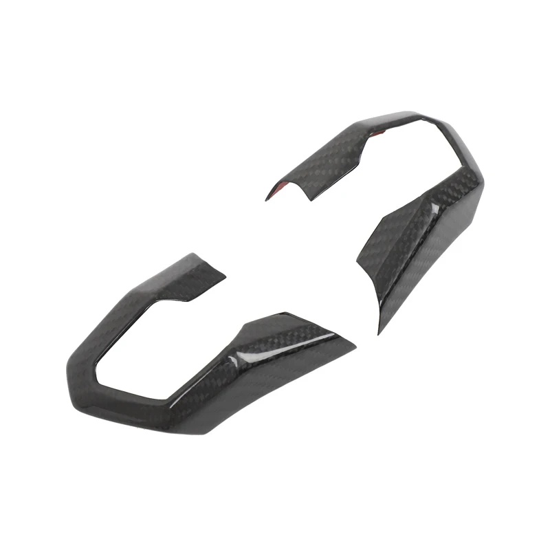 Real Carbon Fiber For Lamborghini Huracan LP610 LP580 2014-2023 Car Steering Wheel Panel Decorative Cover Car Accessories 2pcs view 3