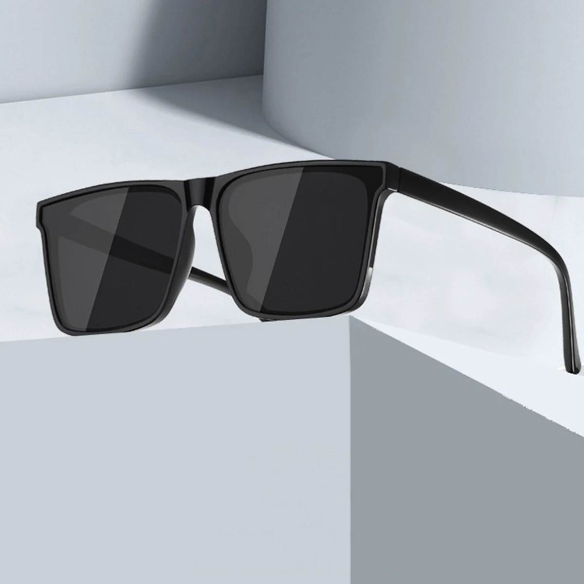 1PC Neue Quadratische Mode Sonnenbrille männer Bunte Blatt Sonnenbrille Straße Schießen Gläser – Detail 6