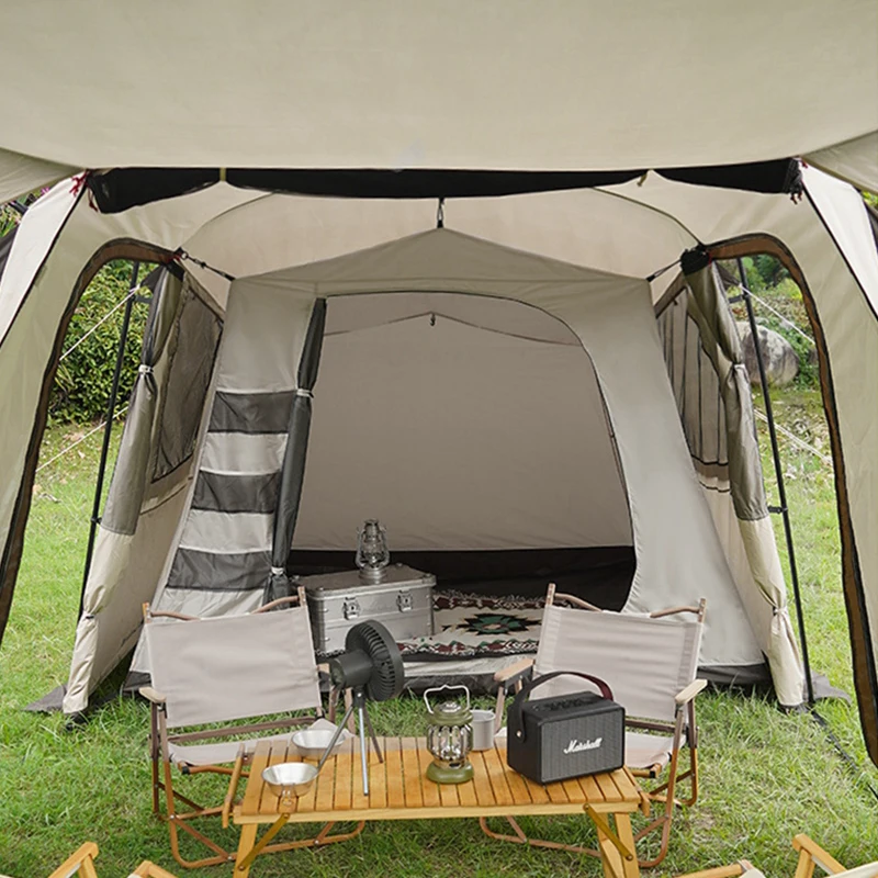 Imagem -05 - Landwolf-grande Espaço Túnel Tent Outdoor Camping Turista Anti-storm Protetor Solar Salão Quarto de Dormir Viagens em Família a Pessoas