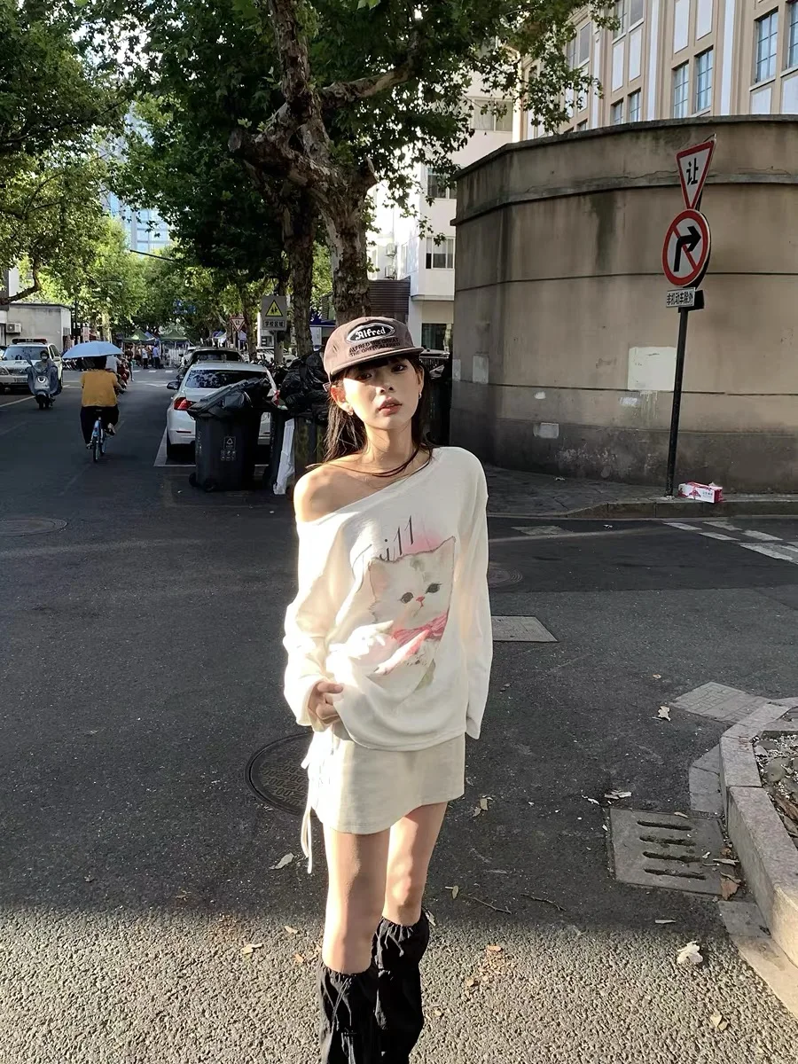 

Свободная бамбуковая вискоза, длинная све, картина маслом, принт, афик, объемная накидка, модная женская футболка с колючками