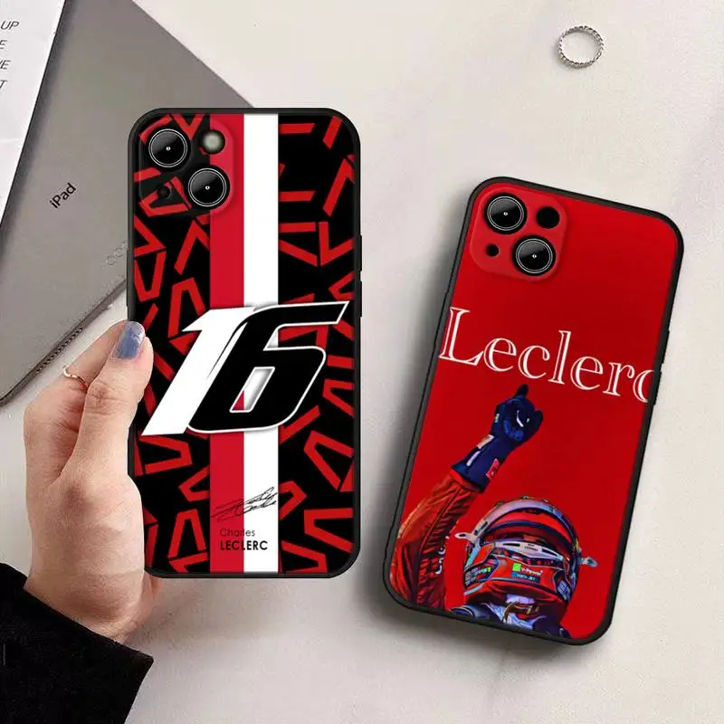 Charles Leclerc Carbon Fiber Edition Phone Case For iphone 13 12 11 Pro Max X XR XS Mini 7 8 6S plus 2020 se phone Full Coverage