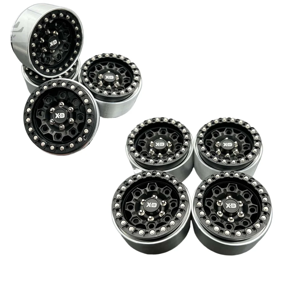 

2.2-inch Metal Beadlock Wheel Hub Rim for 1/10 RC Crawler Car TRX4 Defender Bronco AXIAL SCX10 RC4WD D90 Wraith Jeep Cherokee