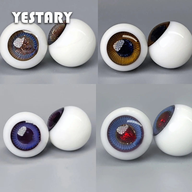 

YESTARY OB11 Doll Accessories Glass Eyes For Toys 8MM 10MM Movable Color Eye Stripe Glass Eyealls For BJD Dolls Christmas Gifts