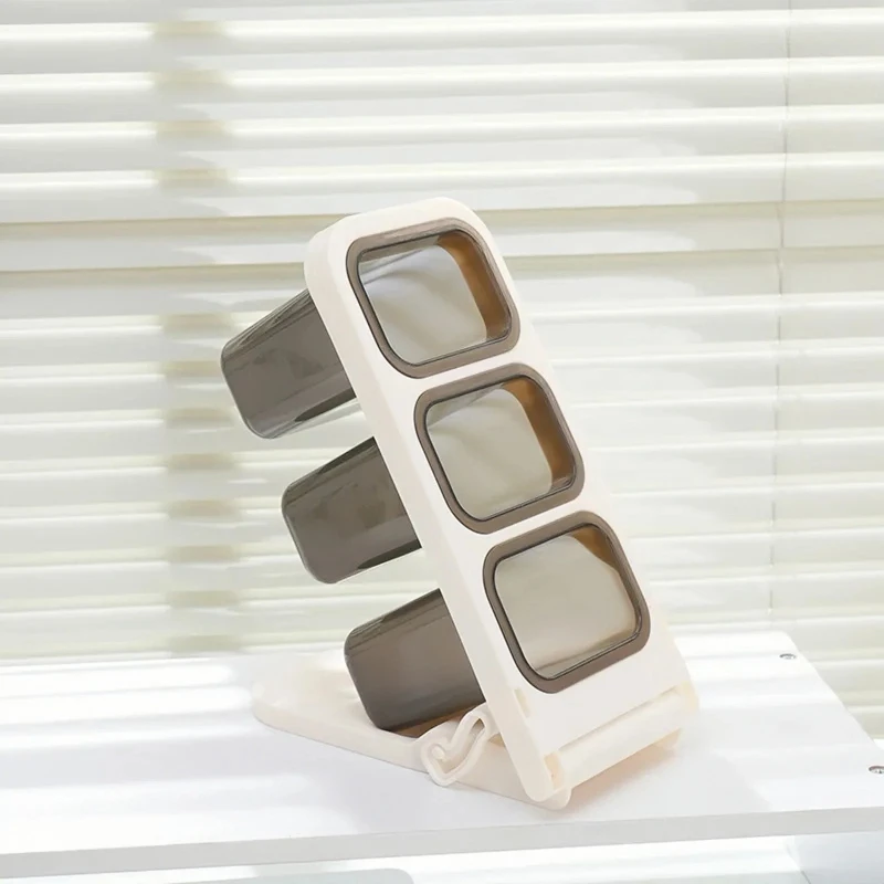 Detachable Slant Insert Pen Holder, Home Desk Pen Box, Office Desktop Pen Stand, Multi-layer Student Stationery Box image 5
