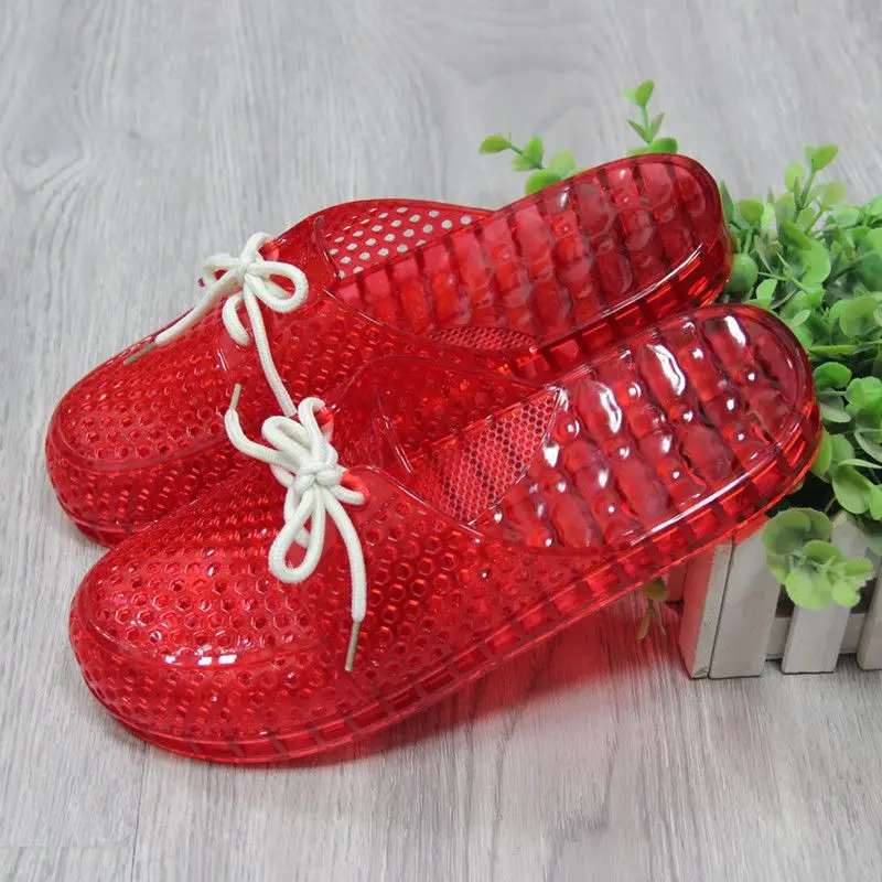 

Hot Sale Women High Top Sandals High Top Jelly Clogs 2024 New Women Outdoor Beach Female Cool Water Shoes Holes Sandalia Red