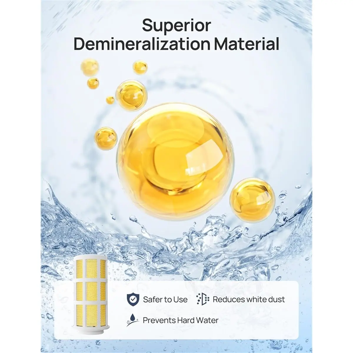 2026 New Accessories Inhibitor 3-Pack Humidifiers, for Humidifiers HM512S/713/713S/717S, Prevent Mineral Build-Up