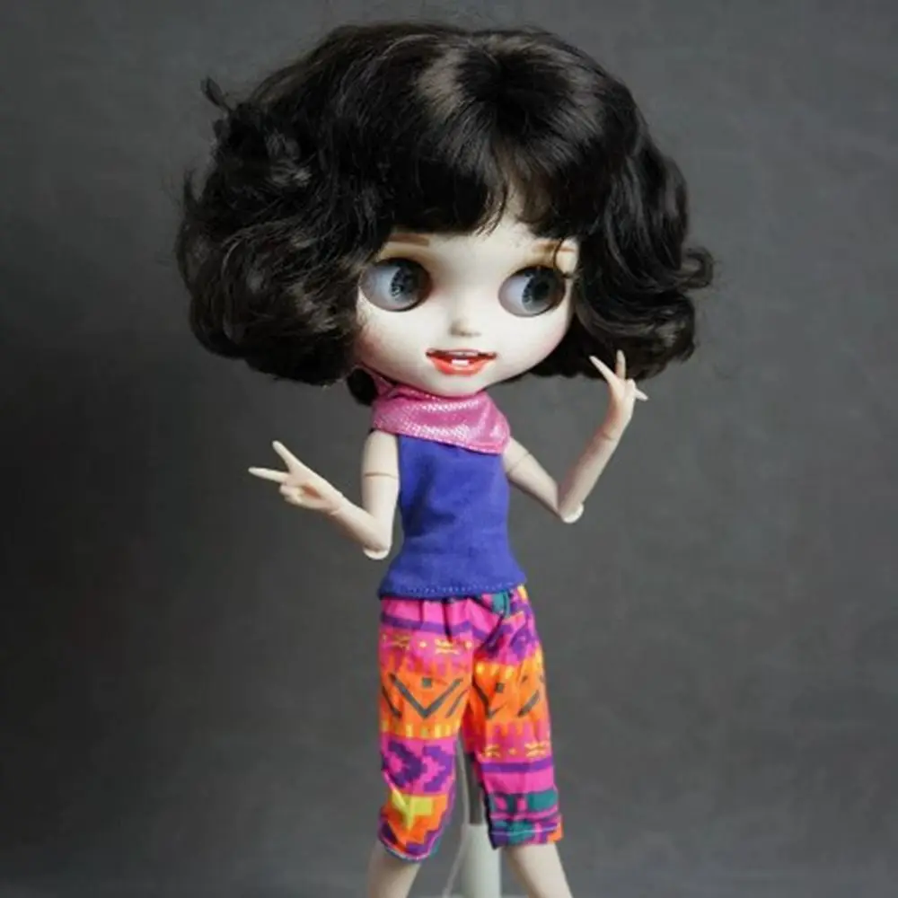 موضة أنيقة الجينز السراويل لطيف DIY بها بنفسك اكسسوارات فساتين بسيطة هوديس تي شيرت صغير الغزل تنورة لدمى azone19 ICY DBS #1