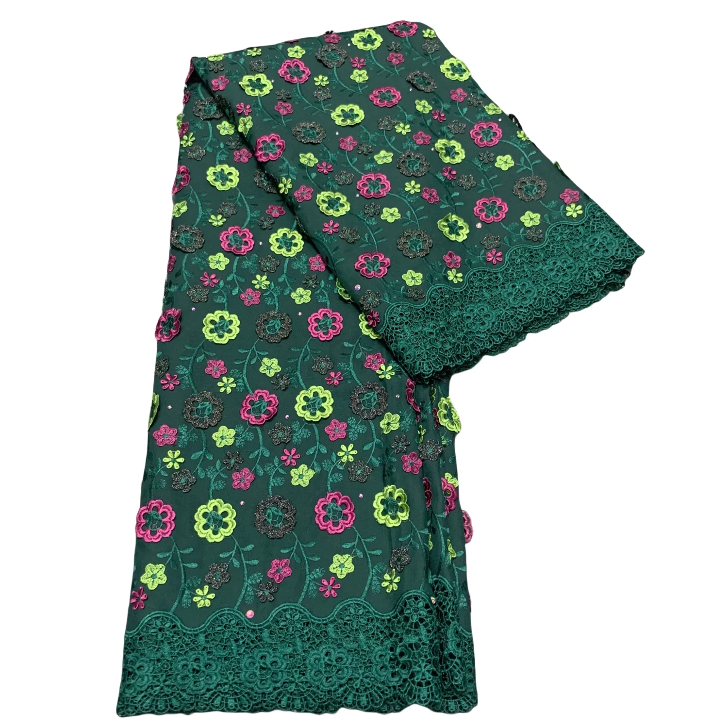 

African Soft Cotton Voile Swiss Lace High Quality Applique for Nigerian Wedding Dress Latest Swiss Laces in Switzerland