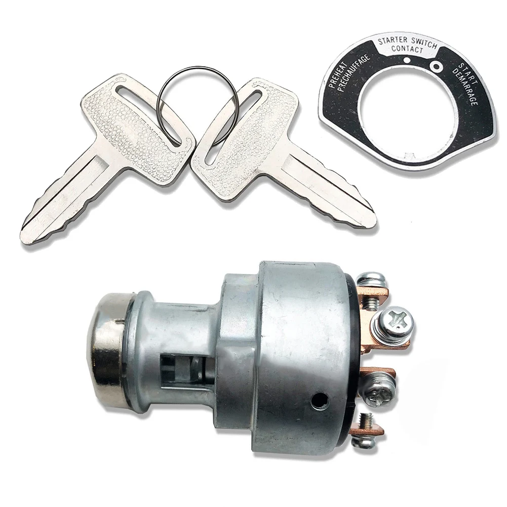Replacement For Ignition Switch for Kubota Diesel & Gas 1E01363590 with 2 Keys and Dust Shield for Improved Engine Security