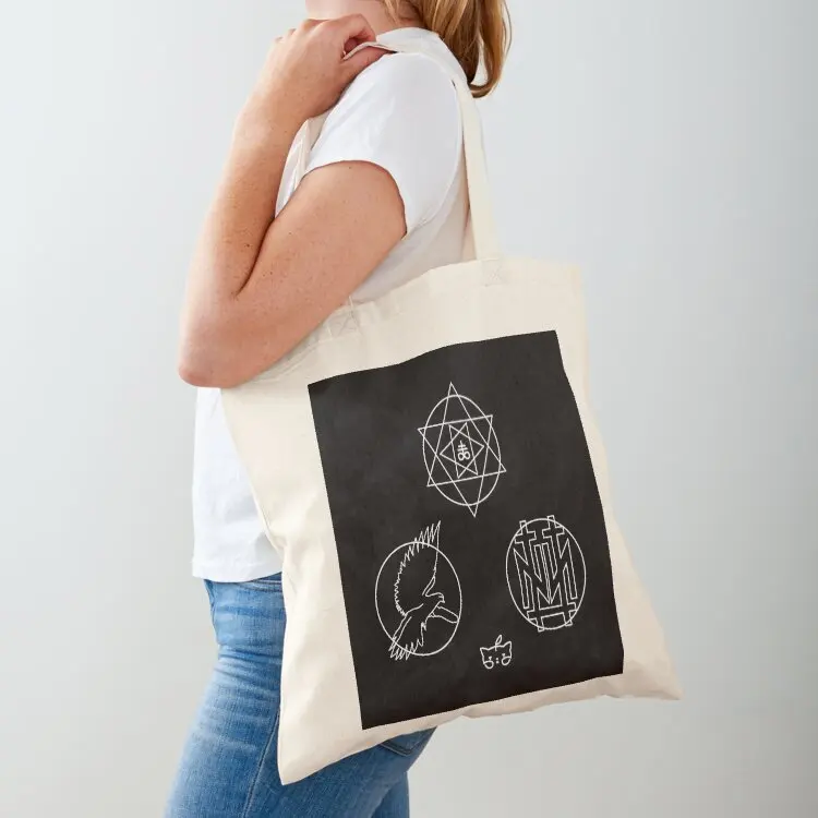 

The GazettE DOGMA, NINTH, MASS, white Tote Bag eco bag folding Custom bag Gift bags