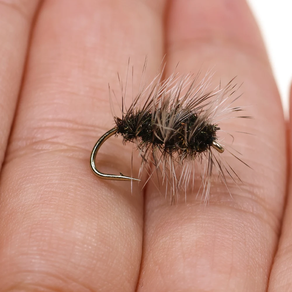 4/6PCS Griffith's Gnat  Dry Fly Small Size Trout Grayling Fly Fishing Lures Peacock Herl Body Grizzle Hackle #14-#20 view 6