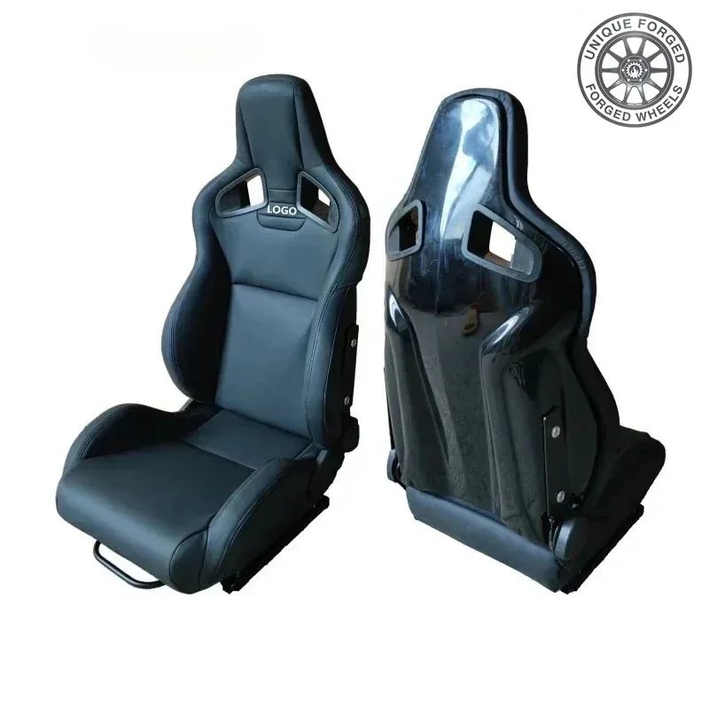 26 StyleHot Selling 2Pcs Adjustable Racing Seats, Leather Fabric, Fiberglass Carbon Fiber