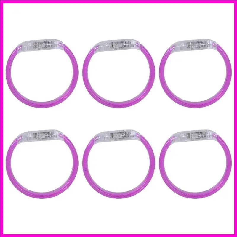 57be 6pcs الأساور LED وميض الضوء على الحلية المعصم حلية متعددة الأساور المجوهرات