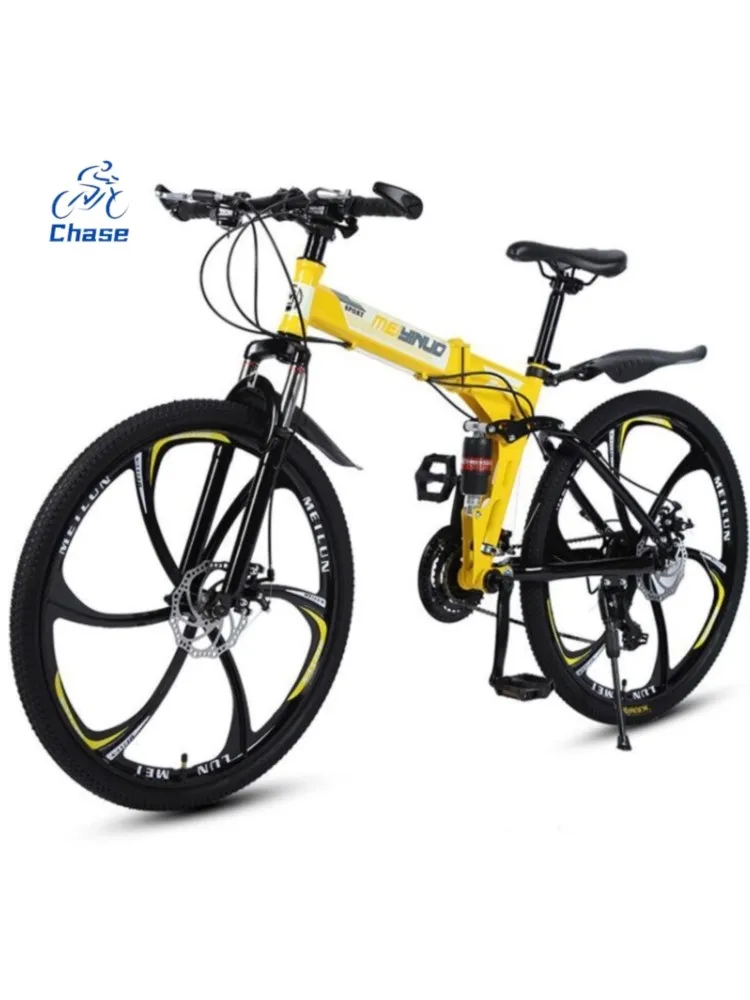 AliExpress OLOME Chase New Mountain Bike Shock Absorber Bike 26 Inch Variable Speed Folding Student Bike Adult Bike Mountain Bike Outdoor Wegfiet