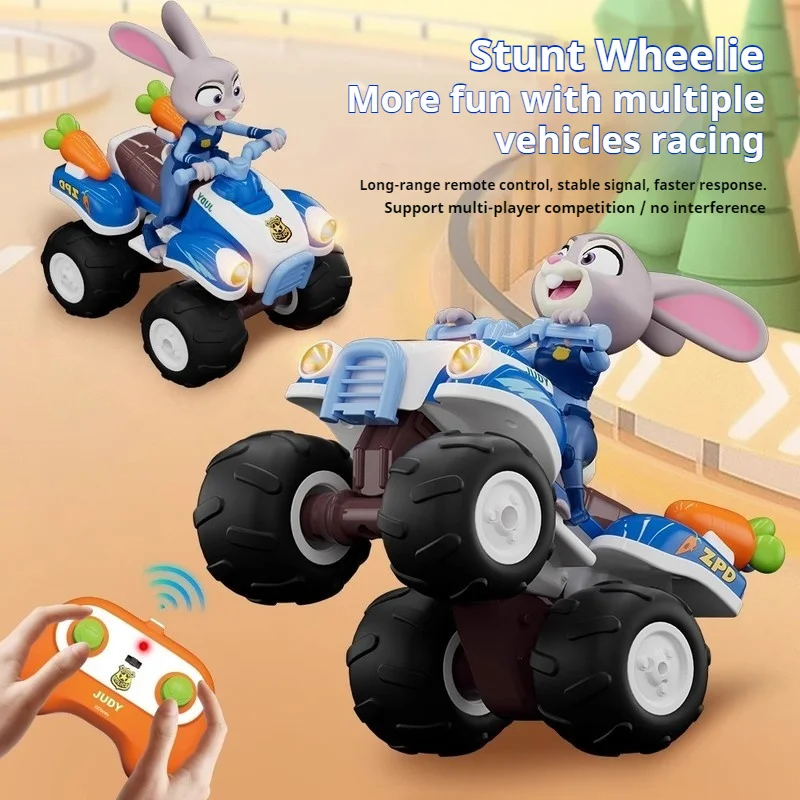حقيقية ديزني Zootopia سيارة التحكم عن بعد حيلة سيارة الشاطئ جودي نيك لعبة أطفال على الطرق الوعرة مركبة ميكي نمط هدايا عيد الميلاد