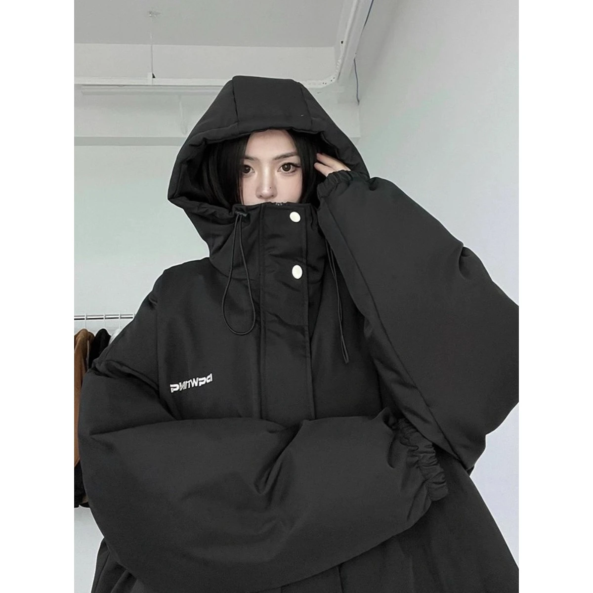 

Thiened down Jaet Осень Зима Мужчины Женщины High Street Faion Брендовое теплое хлопковое пальто Молодежное молодежное Sle Regular Length