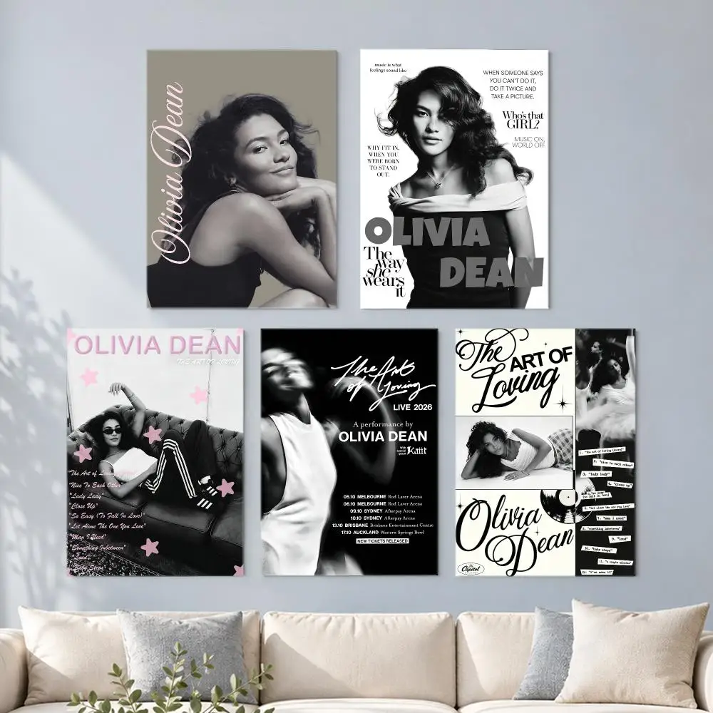 music Olivia Dean Poster HD Poster Printing Self Adhesive Poster for Living Room Bedrooms Home Decor Gift