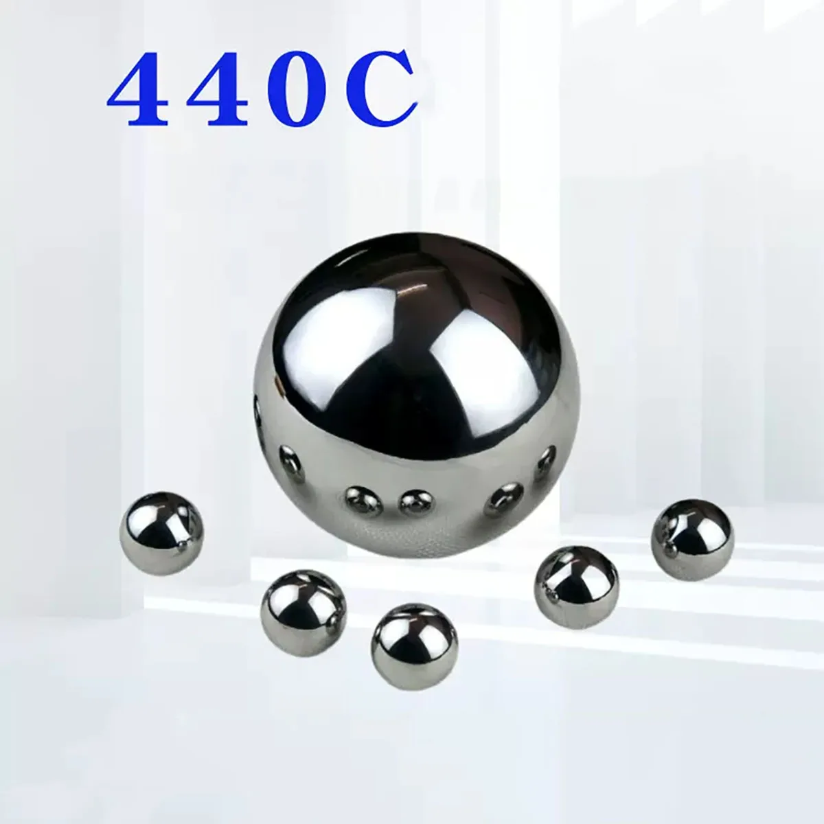 

50/100/200Pcs 440C Stainless Steel Solid Balls 3/4/5/6/6.35/7.144mm G10 High Precision Bearings Roller Beads Corrosion Resistant