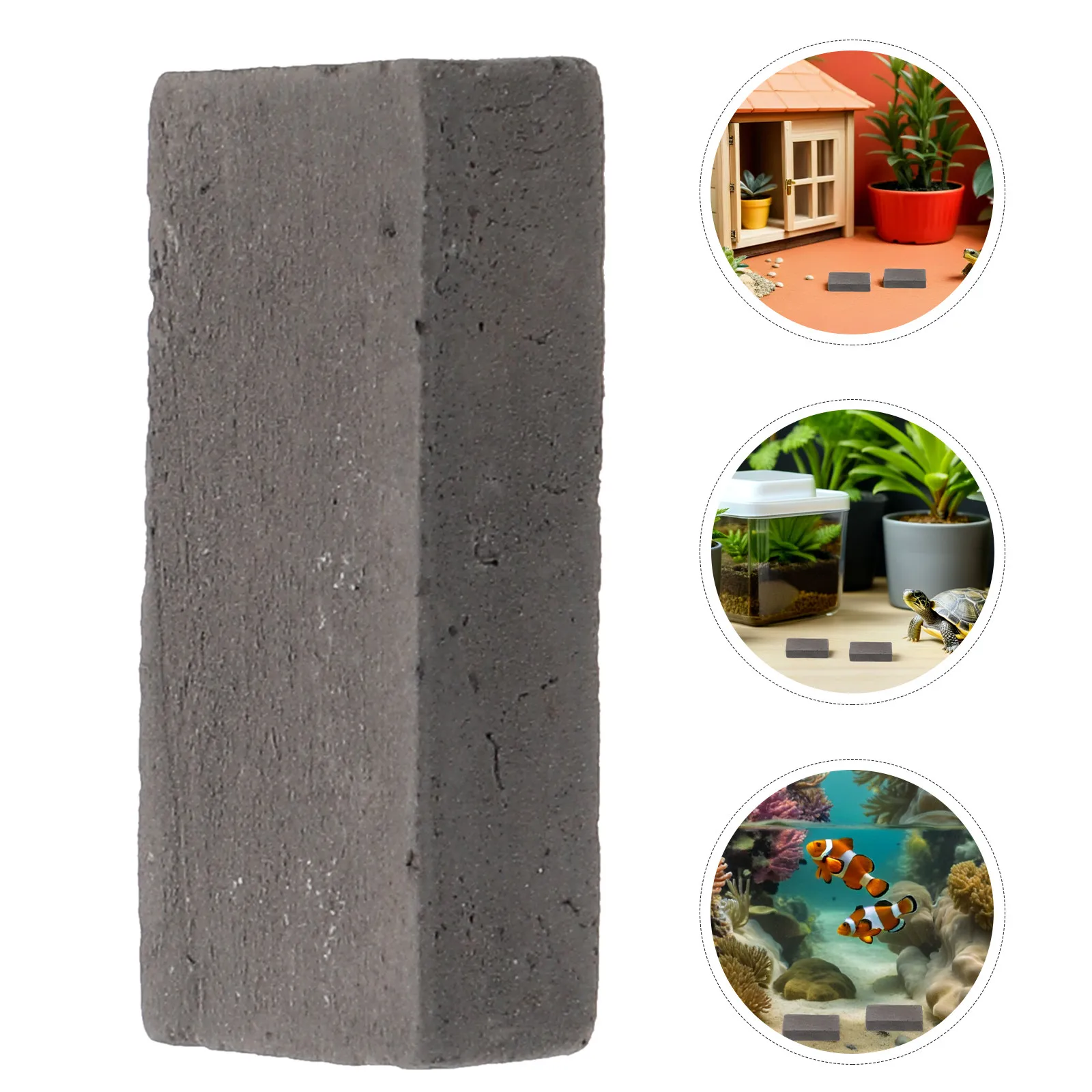 80Pcs Micro Landscape Bricks Versatile Turtle Habitat Decor Brick for Fish Tank Terrarium Landscaping Miniature Garden Brick