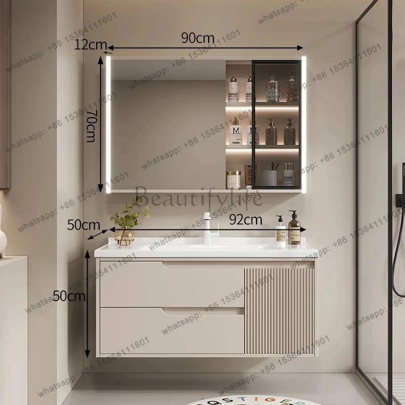 bathroom cabinet combination bathroom ceramic integrated basin washstand hand washbasin bathroom
