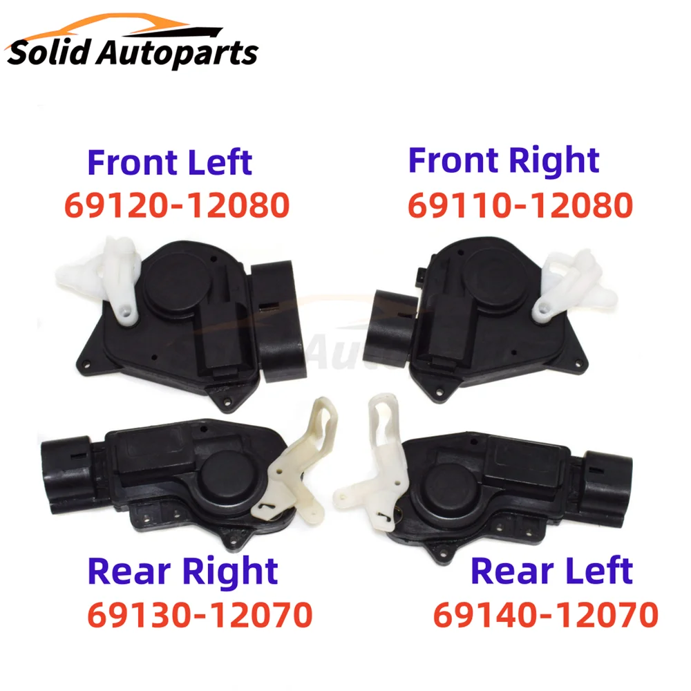 

4Pcs 69120-12080 69110-12080 Car Left And Right Door Lock Actuators Suitable For Toyota Corolla 2000-2006