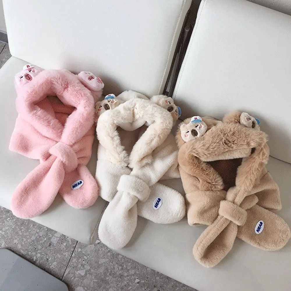 

Милые зимние детские шапки с капибарой, утепленные плюшевые снежные шапки, теплые плюшевые шапки для защиты ушей, уличные шапки