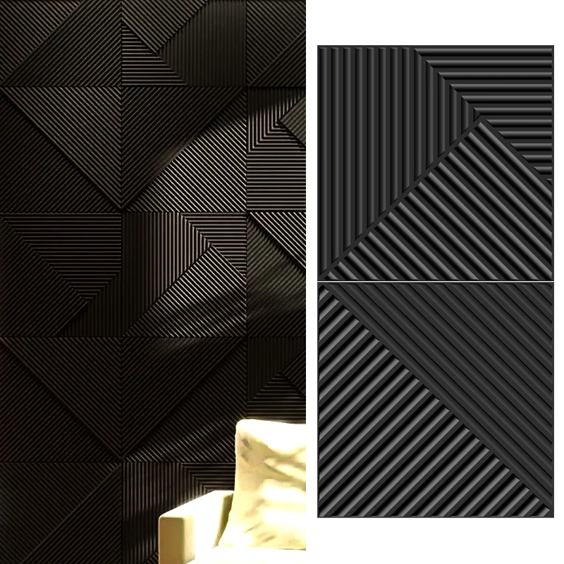 Imagem -05 - Super 3d Art Painel de Parede para Home Decor à Prova d Água Pvc Adesivo Decor Azulejos Design Diamante 1181 x 1181 x 1181 12 Pcs