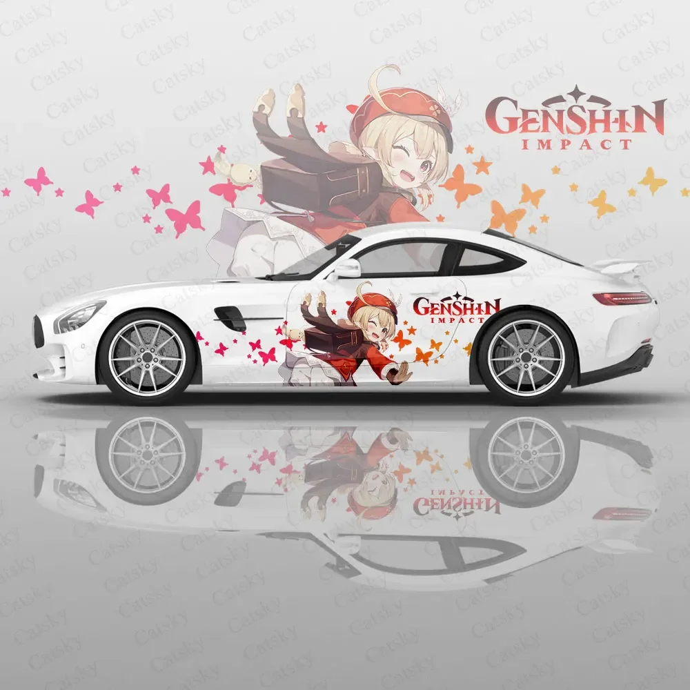 Video Games Genshin Girl Car Wrap Protect Stickers Car Decal Creative Sticker Car Appearance Modification Decorative Sticker