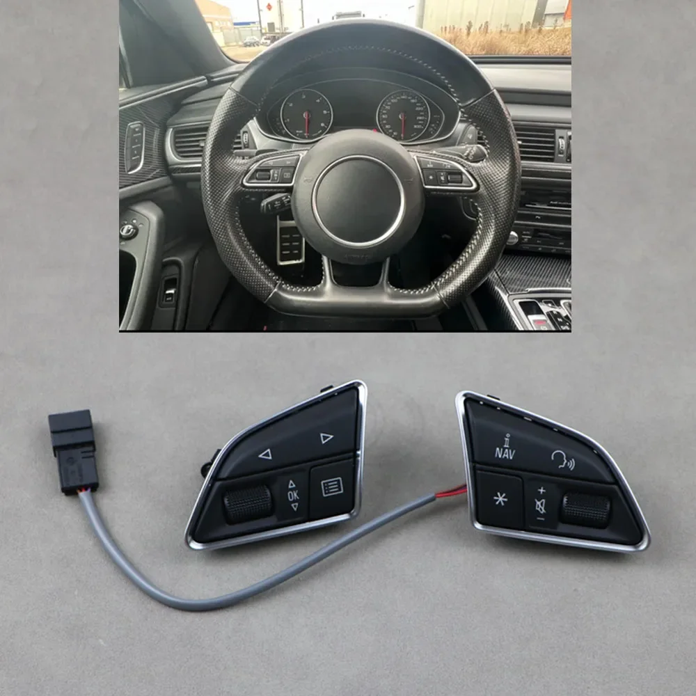 Steering Wheel Multi Function Control Switch Button Genuine 8U0951523H For Audi A1 A6 Avant C7 A7 2015-2018 Q3 2012-2018 RS