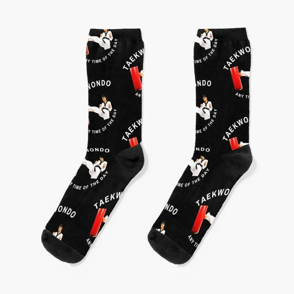 Taekwondo Anytime of the Day-Martial Arts Lovers Socks summer with print Sports Lots Ladies Socks Men's