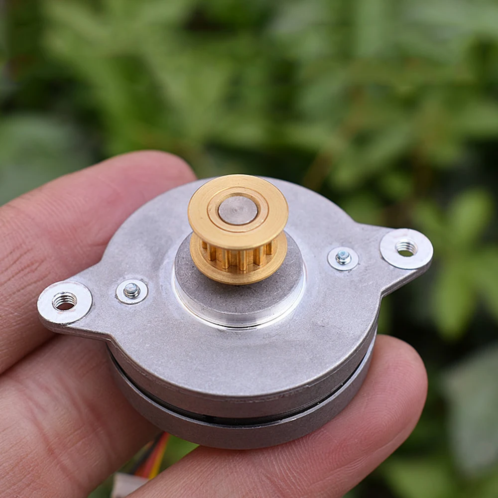 STH-36C0030GAN 36mmThin Stepper Motor 0.9 Deg 2-Phase 4-Wire Stepping Motor with Copper Pulley for Monitoring Pan Tilt