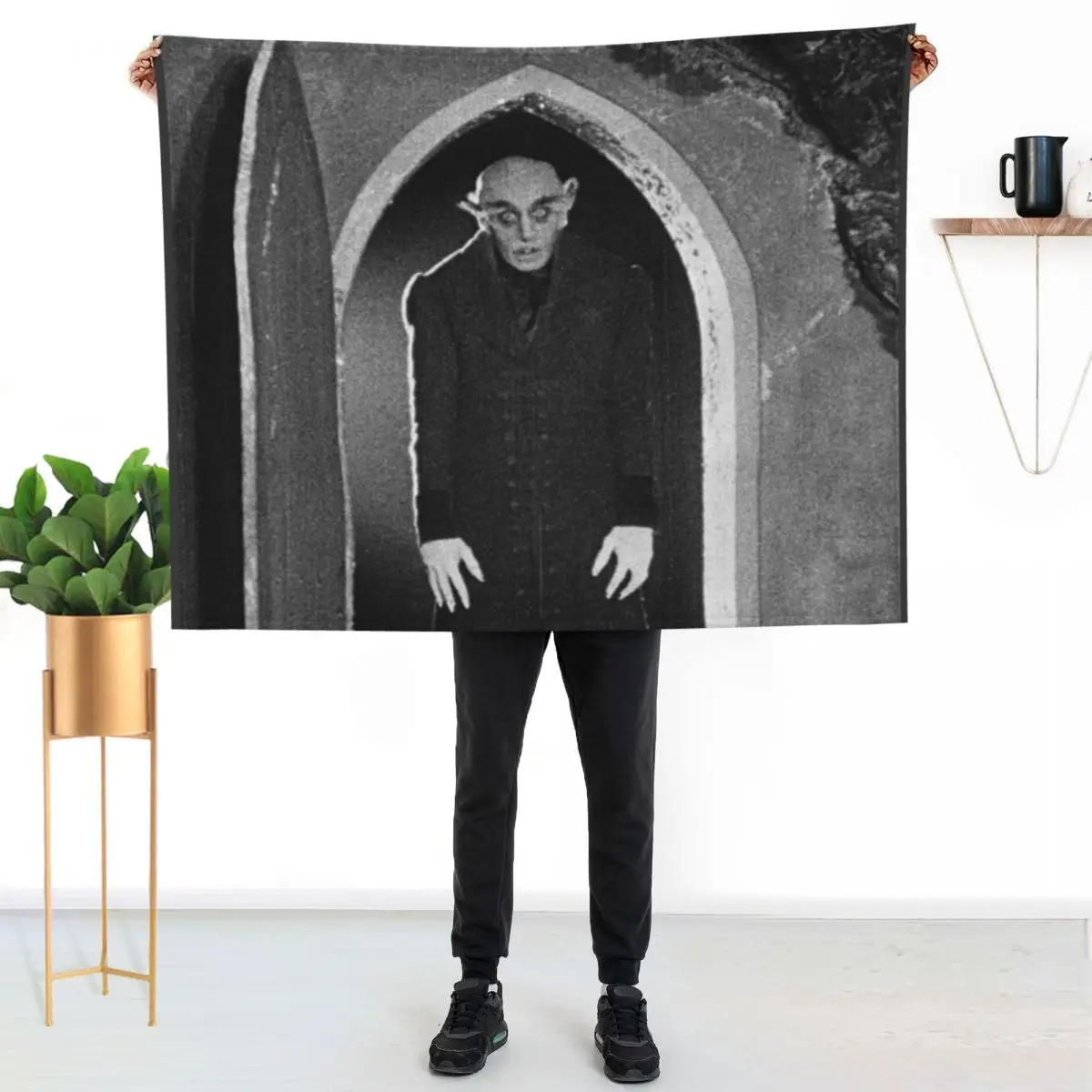 

Nosferatu Throw Blanket Fluffy Cozy Throw Blanket for Home Decor