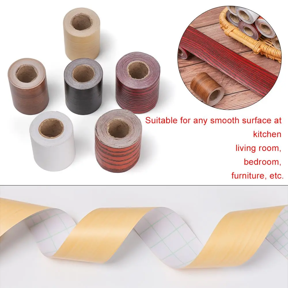 PVC Self-adhesive Waterproof Skirting Line Waist Line Wallpaper Baseboard Wood Wall Border Stickers