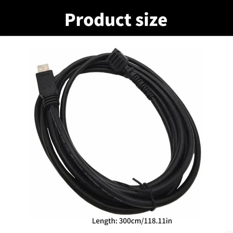 10ft IDC 14pin واجهات مزدوجة إلى USB2.0 كابل شحن الماسح الضوئي لأجهزة VX805 VX820 203A