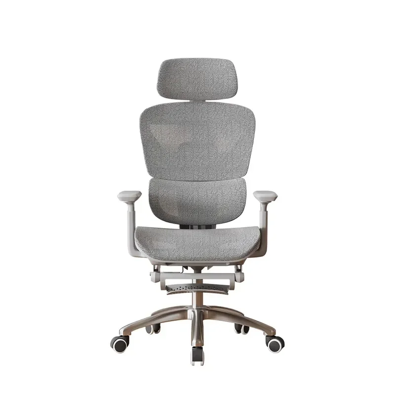 Comfortable Casual Ergonomic Office Chair with Footrest Rotary Adjustable Study Chair Factory Direct Sales