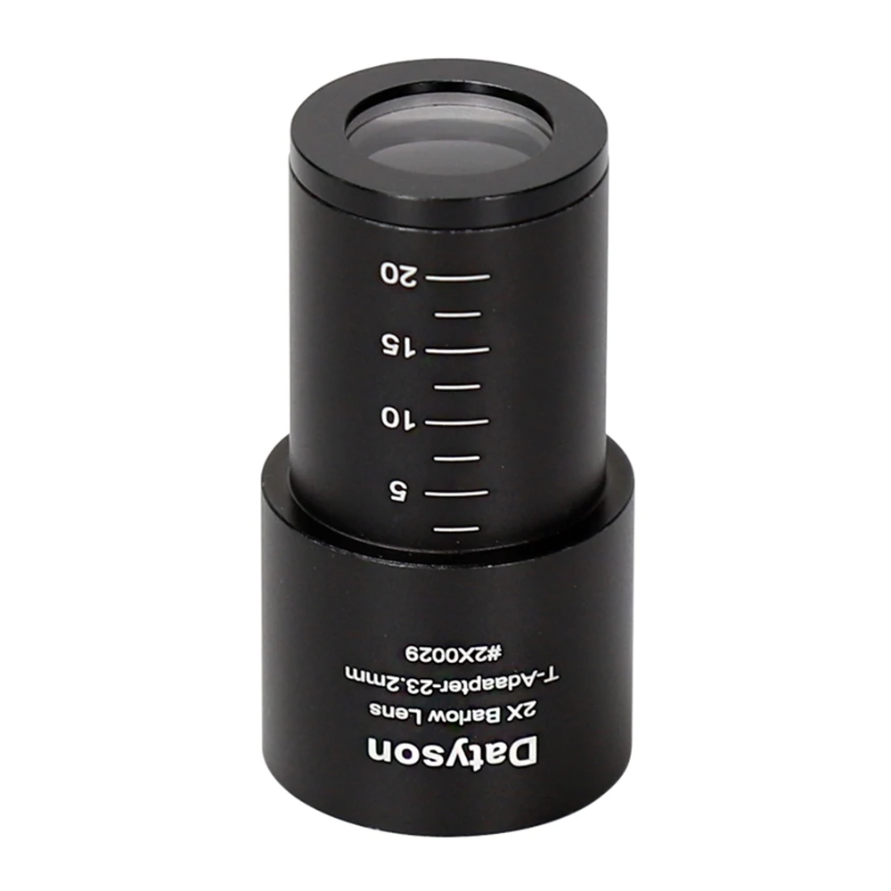 Datyson 2X Barlow Lens Only for 23.2mm Mount Port Biological Microscope