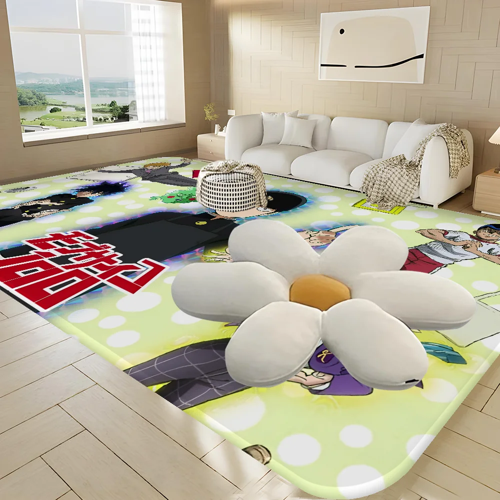 Mob Psycho 100 Anime Room Mats Cheaper Anti-slip Modern Living Room Balcony Printed Welcome Rug