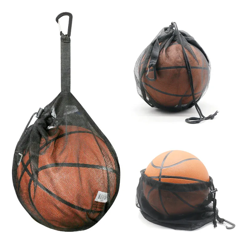 

Portable Drawstring Basketball Backpack Mesh Bag Football Soccer Volleyball Ball Storage Bags Outdoor Sports Cycling Equipment