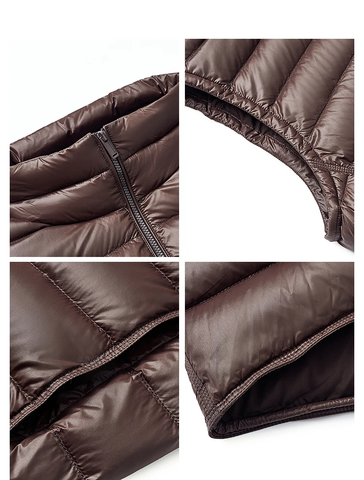 `BOSIDENG Women's Down Vest Sleeveless Puffer Jacket Lightweight Stand Collar Winter Warm Gilet Casual Outerwear`