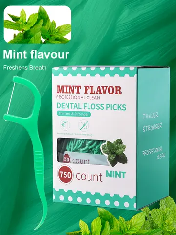 Mint Dental Floss Stick - Home Portable Disposable Care Dental Floss Stick - Oral Care - Deep Cleaning - Interdental Cleaning PR