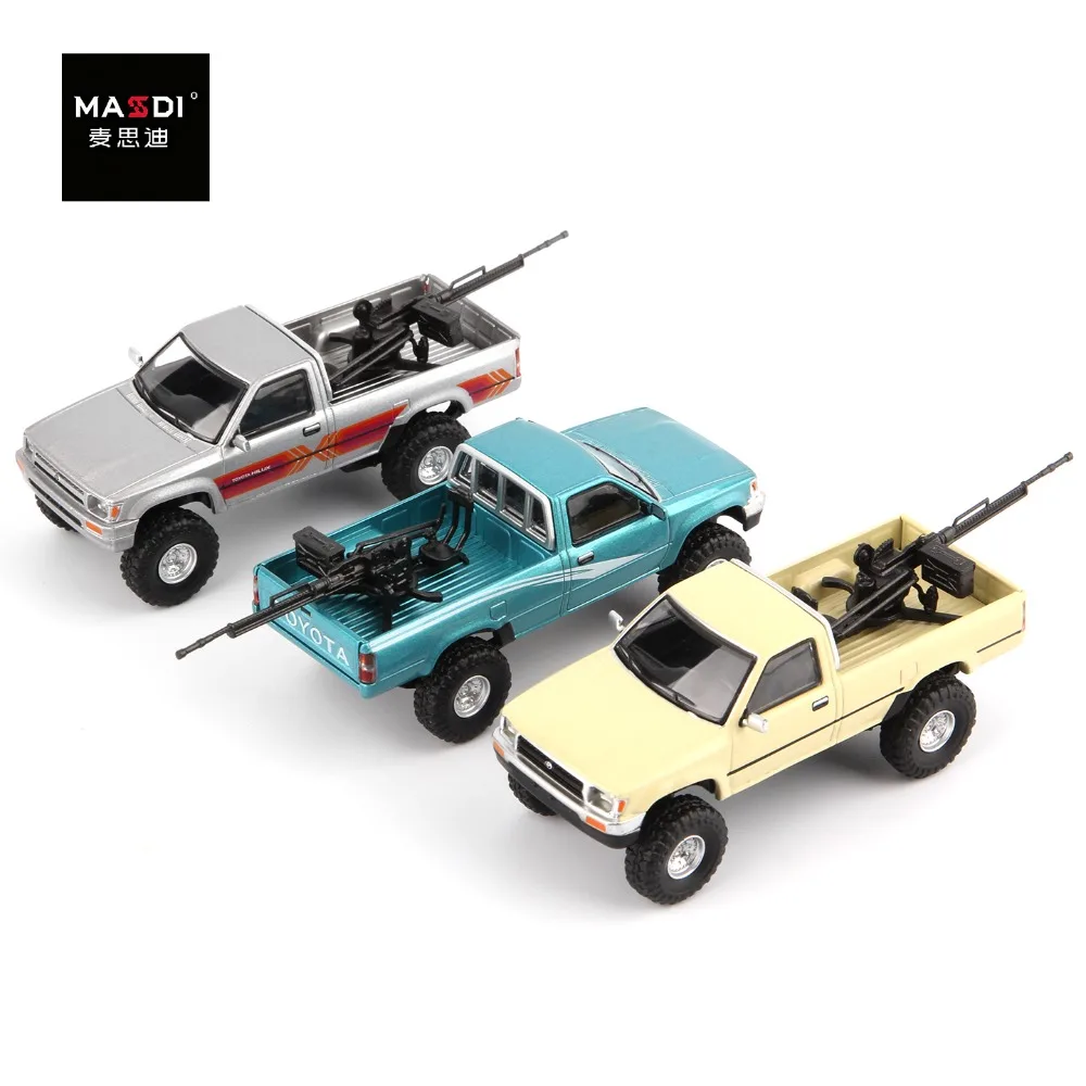 

Masdi 1/64 1994 TOYOTA Hilux LN107 RN80 красный TYT3900 сплав пикапы колесницы автомобиль миниатюрный орнамент коллекция модель подарки для мальчиков