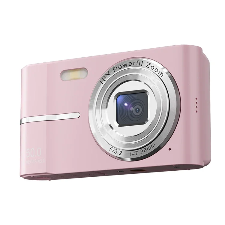 Digital Camera 50MP 1080P Full hd 16x Zoom Anti Shake, Compact Camera for Kid Student Children Teen Girl Boy