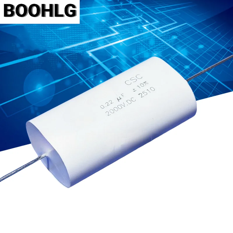 1 peça 2000v 0.22uf 220nf 224 2kv 630vac indutivamente absorvido, capacitor de filme de alta tensão