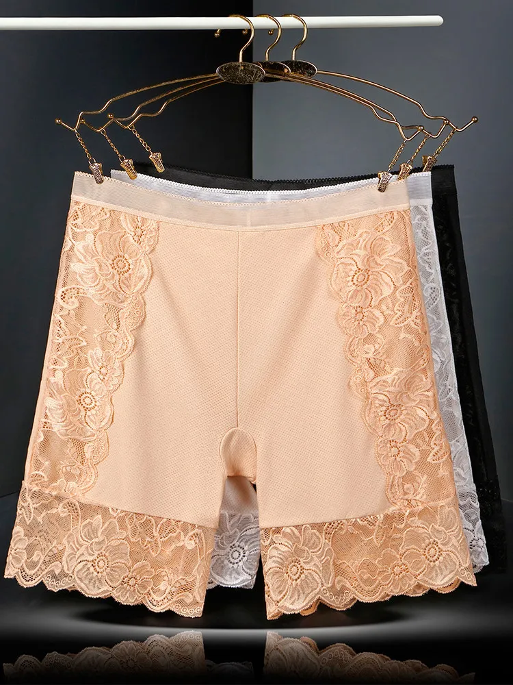 Calcinha feminina sem costura segurança calças curtas femininas cintura alta estiramento shorts briefs emagrecimento roupa interior mulher verão lingerie