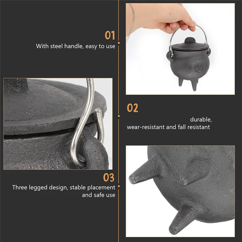 

【Supernew】Black Buckets With Handle For Kids Halloween Candy St. Patrick's Coins Holder & Party Favors A
